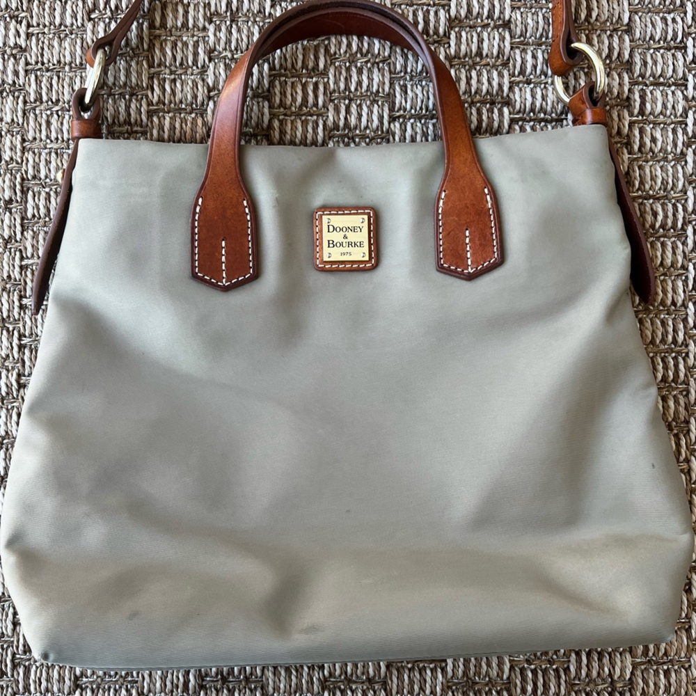 Dooney & Bourke Tan and Brown Crossbody Bag